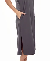 iCollection Women's Soft Knit Tank Dress with Side Pockets