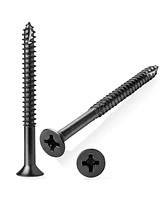 Cauldham Oil Rubbed Bronze Wood Screws #9 x 2-1/4 Inch for Door Hinges - 25 pack