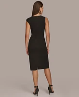 Donna Karan New York Women's Chain-Trim Sheath Dress