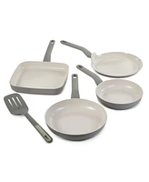 BergHOFF Leo Balance 5Pc Nonstick Ceramic Frying Pan Set with Turner, Recycled