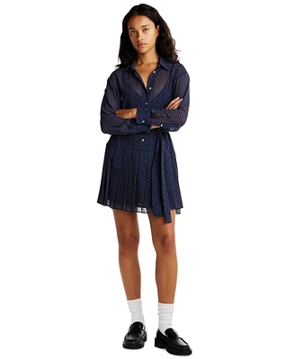 Tommy Jeans Women's Star Print Mini Shirt Dress