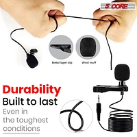 5 Core Lavalier Microphone Clip On Professional Grade 3.5mm Lapel Mic Omnidirectional Lav Mic - Cm-wrd 30