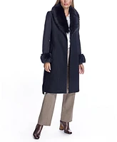 Julia & Stella by Maximilian Women's Wool Wrap Coat