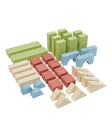 Kaplan Early Learning Jumbo Foam Colored Blocks - 36 Pieces