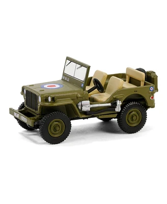 Greenlight Collectibles 1/64 1942 Willys Mb Jeep, British Army Command Car Battalion 64