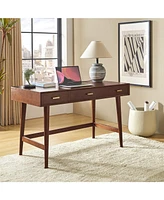 Hulala Home Toby Mid-Century Modern 48" Mid Century Modern Computer Desk with Cable Management
