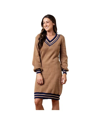 Hope & Henry Women's Organic Intarsia Cricket Sweater Dress