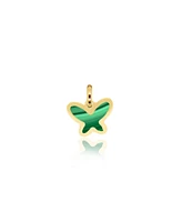 The Lovery Malachite Butterfly Charm 14K Gold