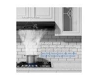 Iktch Inch Under Cabinet Range Hood with 900