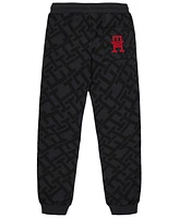 Tommy Hilfiger Toddler and Little Boys Allover Print Soft Fleece Jogger