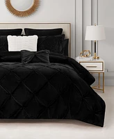 Juicy Couture Kiss Pleat Plush -Pc. Comforter Set