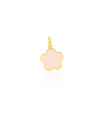 The Lovery Pink Pearl Flower Charm 14K Gold