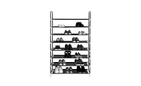 Slickblue Ultra Large Capacity 8 Layers Non-woven Fabrics & Steel Shoe Rack Black