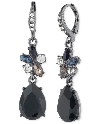 Givenchy Stone & Crystal Pear-Shape and Cluster Leverback Drop Earrings