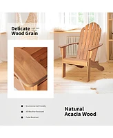 Vebreda Wood Outdoor Adirondack Chair with Ergonomic Design