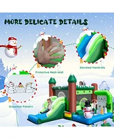 Sugift Inflatable Christmas Bouncy House with 735w Blower - Muli