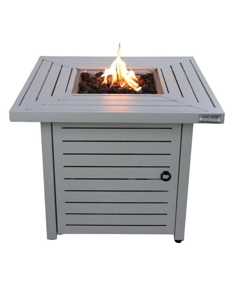 Mondawe 25" H x 30" W Steel Propane/Natural Gas Fire Pit Table