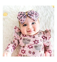 Sweet Wink Baby Girl's Hanukkah Tulle Bow Baby Headband