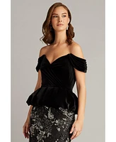 Tadashi Shoji Women's Selah Off Shoulder Peplum Dress