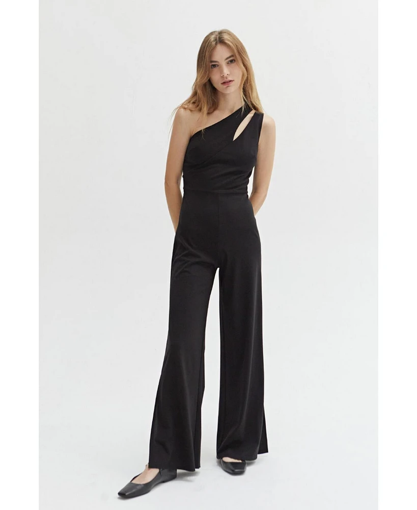 Crescent Women's Molly One Shoulder Jumpsuit