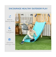 Slickblue Wooden Swing Set with Toddler Slide – Safe and Sturdy Outdoor Playset for Young Children, Perfect for Backyard Fun