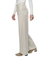Dkny Jeans Petite High-Rise Wide-Leg Pants