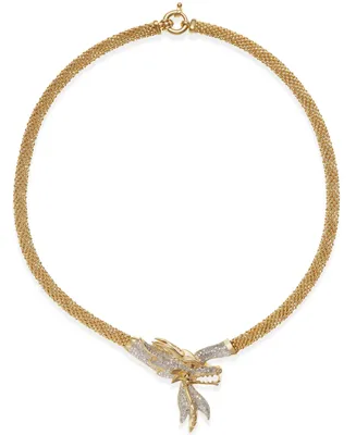 Diamond Dragon 18" Statement Necklace (1-3/4 ct. t.w.) in 14k Gold-Plated Sterling Silver