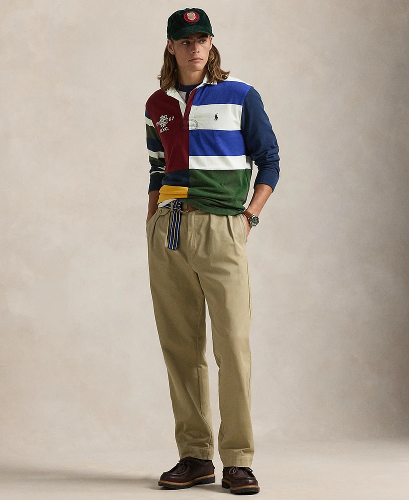 Polo Ralph Lauren Men's Classic-Fit Patchwork Jersey Rugby Shirt