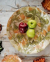 Vietri Autunno Glass Large Serving Bowl