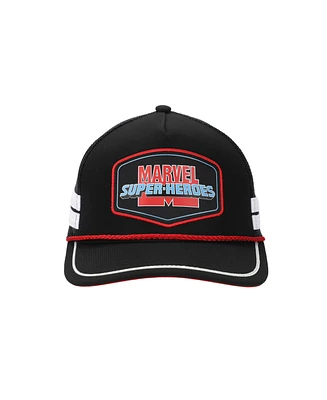 Marvel Men's Super-Heroes Adult Black Trucker Hat