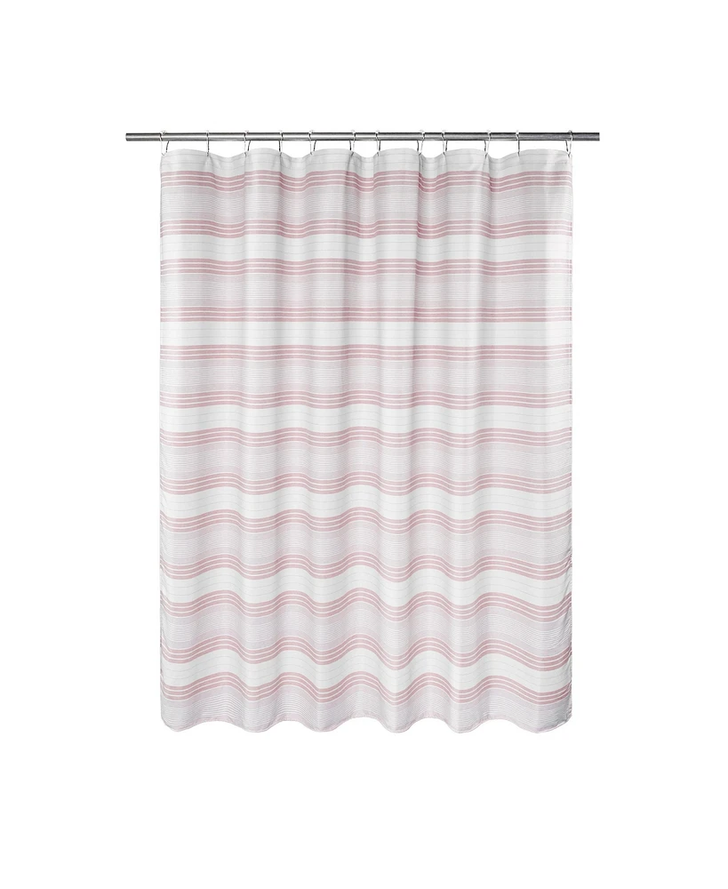 Awesome Home Horizontal Beach Stripe Water Repellent Shower Curtain ,72"X72"