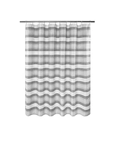 Awesome Home Horizontal Beach Stripe Water Repellent Shower Curtain ,72"X72" ,Navy Blue