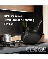 Kohas Kproduct4u 11" Prime Titanium Stone Coating Frying Pan, Black