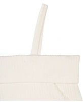Stella 88 Big Girls Rib Knit Cold Shoulder Top