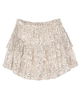 Stella 88 Big Girls Sequin Mesh Tiered Skirt