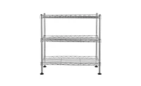 Slickblue 3-Tier UltraZinc Cabinet Organizer – Durable Metal Storage Rack for Kitchen, Bathroom, and Pantry