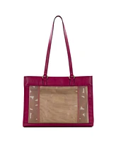 Patricia Nash Gianella Mesh Cavo Applique Tooled Tote Bag