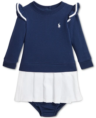 Polo Ralph Lauren Baby Pleated Sweatshirt Dress