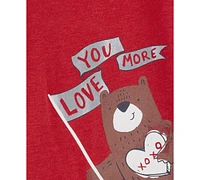 Carter's Baby Boys Love You More Graphic Layered-Look T-Shirt & Pants, 2 Piece Set