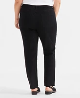 Style & Co Plus High-Rise Straight-Leg Jeans, Created for Macy's