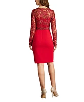 Tadashi Shoji Women's Ena Embroidered Tulle & Crepe Cocktail Dress