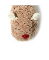 Dearfoams Kids Holiday Christmas Reindeer Scuff Slipper