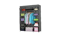 Slickblue 5-Layer 12-Compartment Portable Closet with Non-Woven Fabric for Easy Storage and Organization