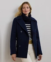 Lauren Ralph Lauren Women's Wool-Blend Twill Peacoat