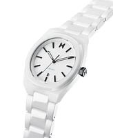 Mvmt Men's Odyssey Ii White Ceramic Bracelet Watch ,40mm