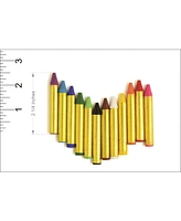 Dress Up America 12 Face Paint Crayons Set