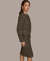 Donna Karan New York Women's Tweed Button-Front Jacket