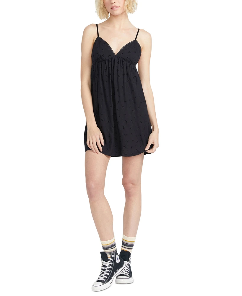 Volcom Juniors' Mazey Day V-Neck Sleeveless Mini Dress