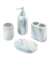 Avanti Waves Ceramic Bath Accessory Set