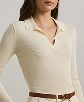 Lauren Ralph Lauren Women's Rib-Knit Polo Sweater